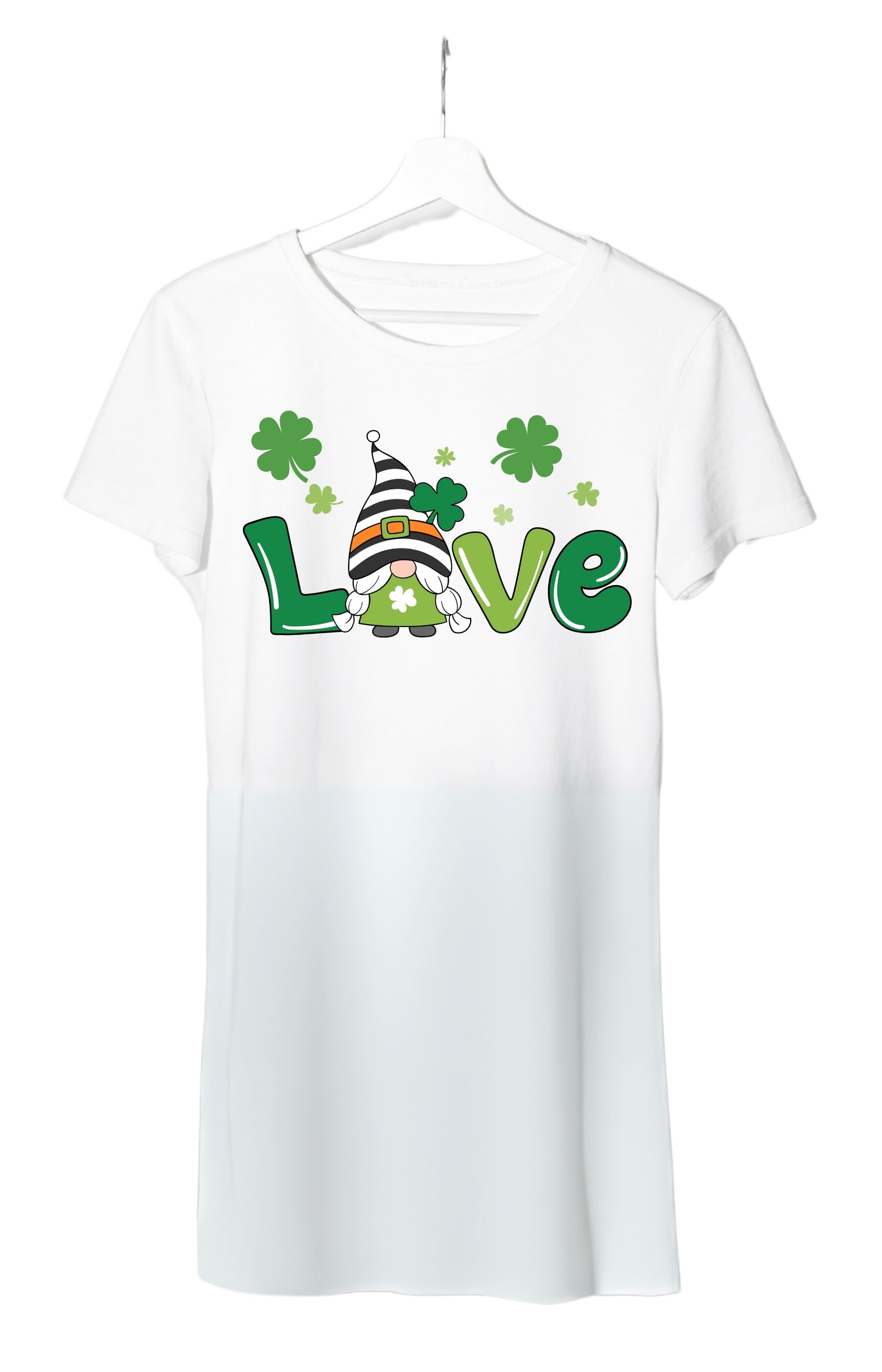 Celebrate St. Patrick's Day in style with our Gnomies Brings Lucky T-shirt!