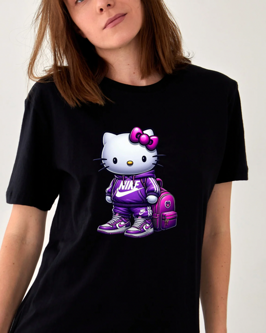 Kitty with backpack Tshirt