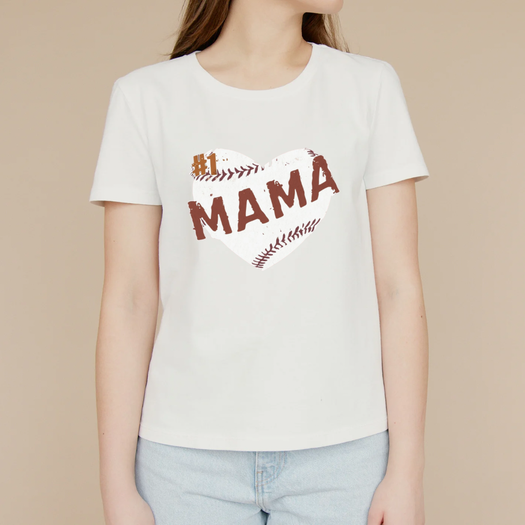 #1 baseball mom Tshirt